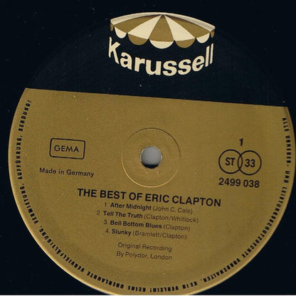 Eric Clapton : The Best Of Eric Clapton (LP, Comp, RE)