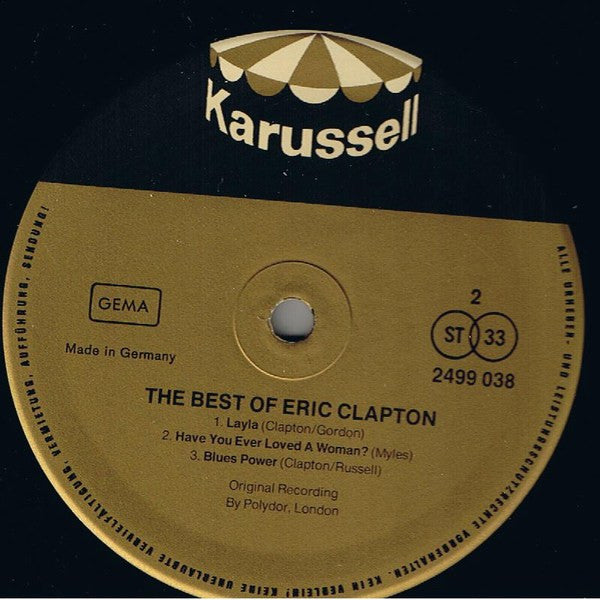 Eric Clapton : The Best Of Eric Clapton (LP, Comp, RE)