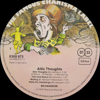 Bo Hansson : Attic Thoughts (LP, Album, Gat)