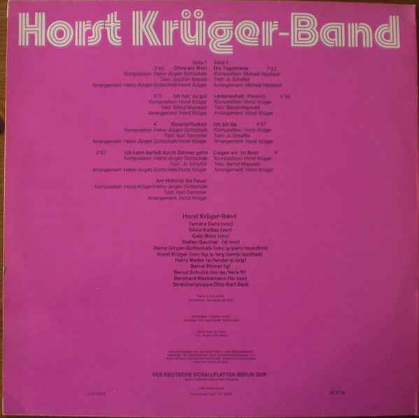 Horst Krüger-Band : Horst Krüger-Band (LP, Album)