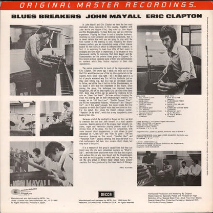 John Mayall With Eric Clapton : Blues Breakers (LP, Album, Ltd, RE, RM)