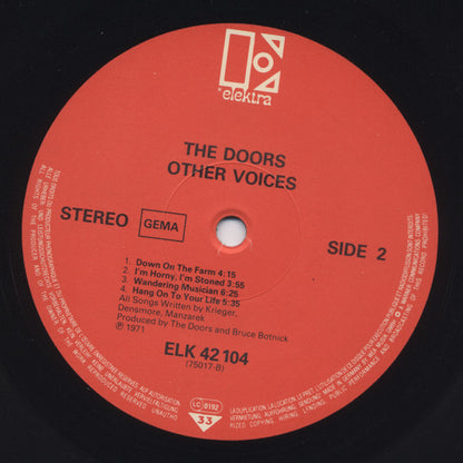 The Doors : Other Voices (LP, Album, RE, Gat)