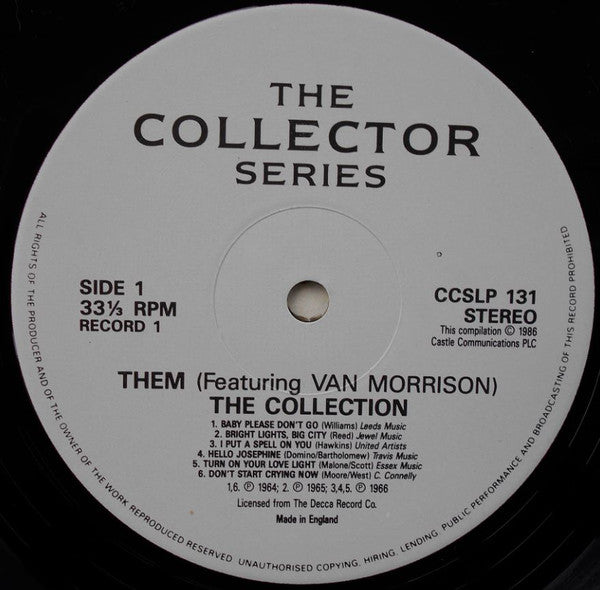 Them (3) Featuring Van Morrison : The Collection (2xLP, Comp)