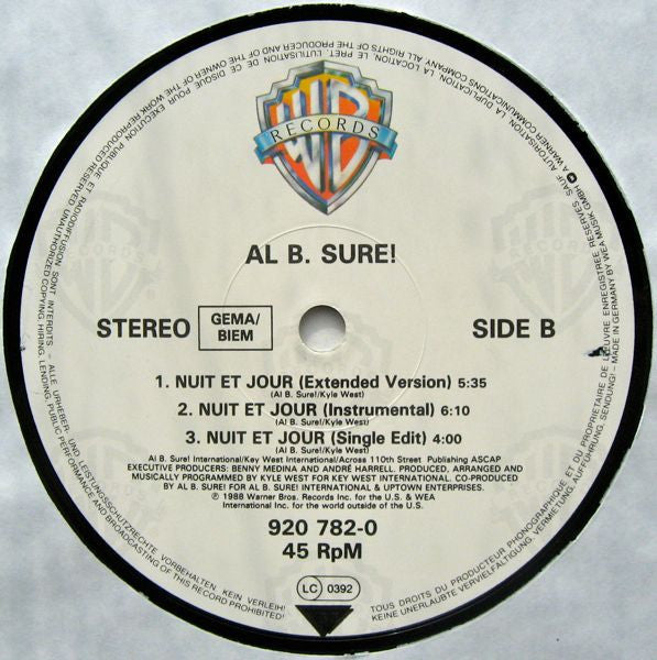 Al B. Sure! : Nite And Day (12")