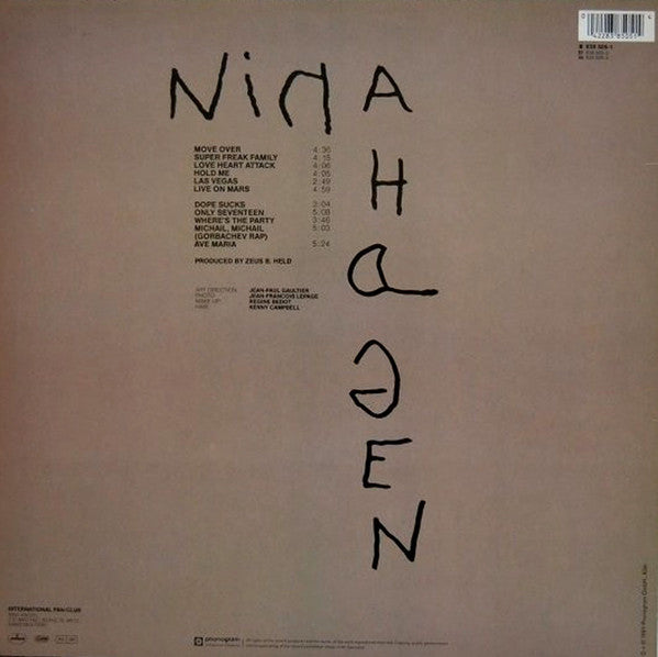 Nina Hagen : Nina Hagen (LP, Album, Gat)