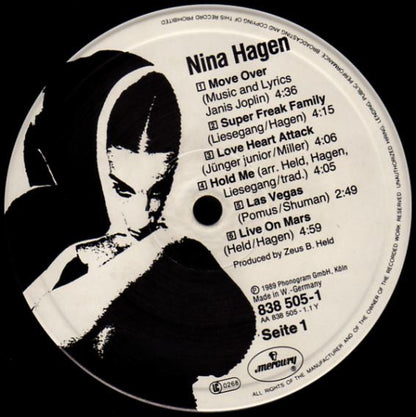 Nina Hagen : Nina Hagen (LP, Album, Gat)