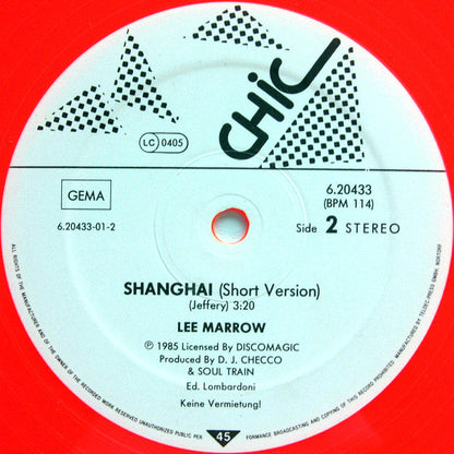 Lee Marrow : Shanghai (12", Ora)