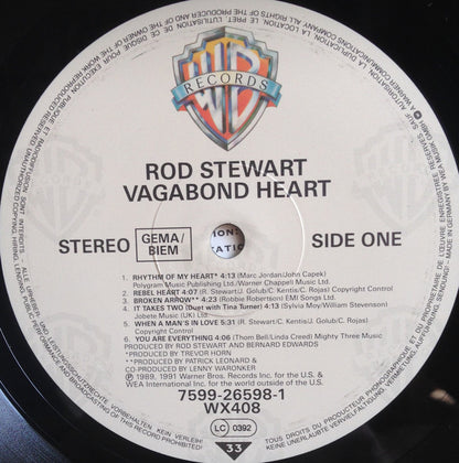 Rod Stewart : Vagabond Heart (LP, Album)