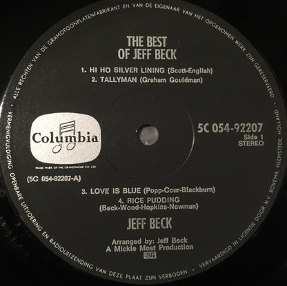 Jeff Beck : The Best Of Jeff Beck (LP, Comp)