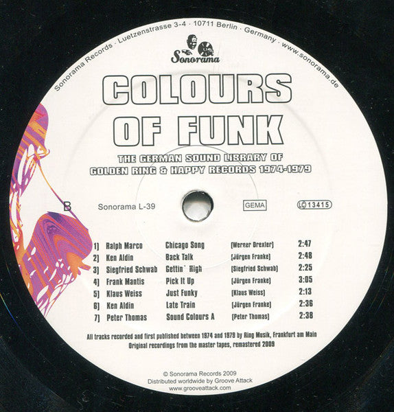 Various : Colours Of Funk (LP, Comp, RM)