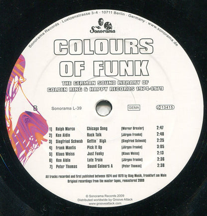 Various : Colours Of Funk (LP, Comp, RM)