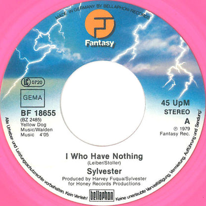 Sylvester : I Who Have Nothing (7", Single, Pin)