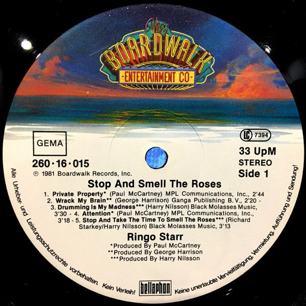 Ringo Starr : Stop And Smell The Roses (LP, Album)