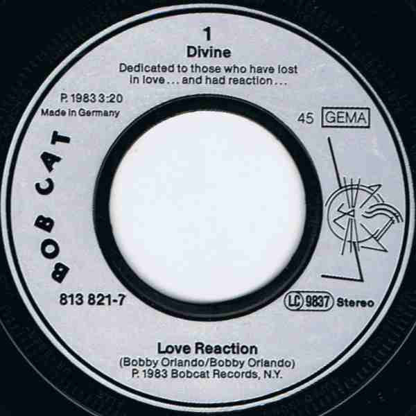 Divine : Love Reaction (7", Single)