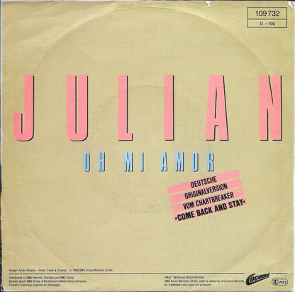 Julian (8) : Oh Mi Amor (7", Single)