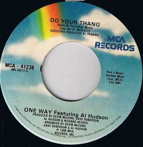 One Way Featuring Al Hudson : Do Your Thang (7")