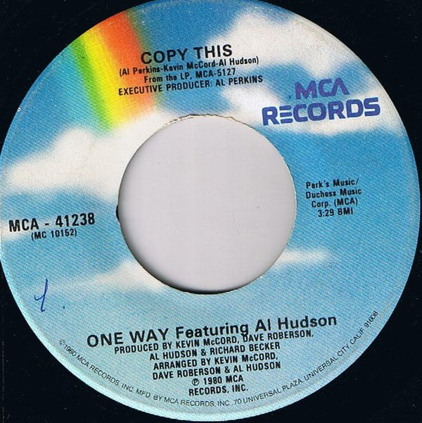 One Way Featuring Al Hudson : Do Your Thang (7")