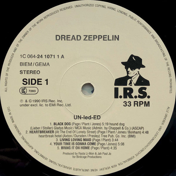 Dread Zeppelin : Un-Led-Ed (LP, Album)