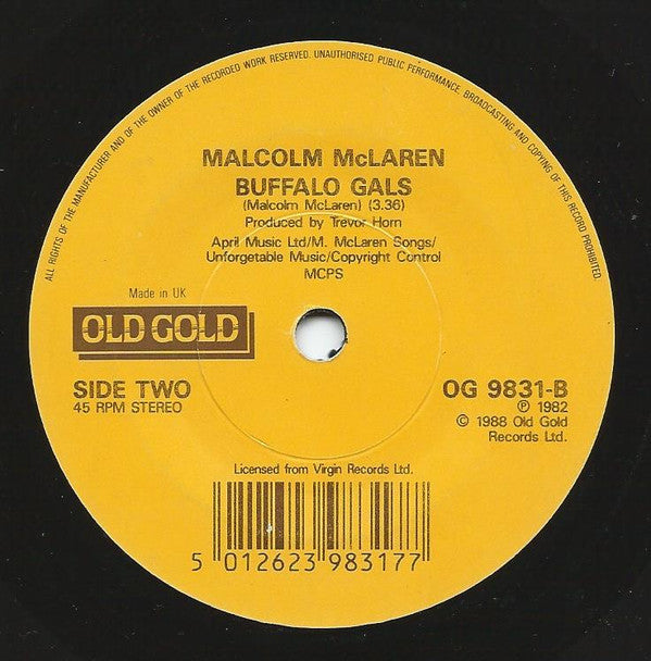 Malcolm McLaren : Double Dutch / Buffalo Gals (7", RE)