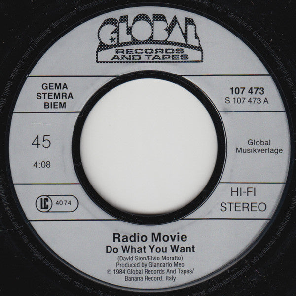 Radio Movie : Do What You Want (7", Single)