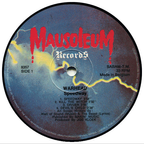 Warhead (10) : Speedway (LP, Album)