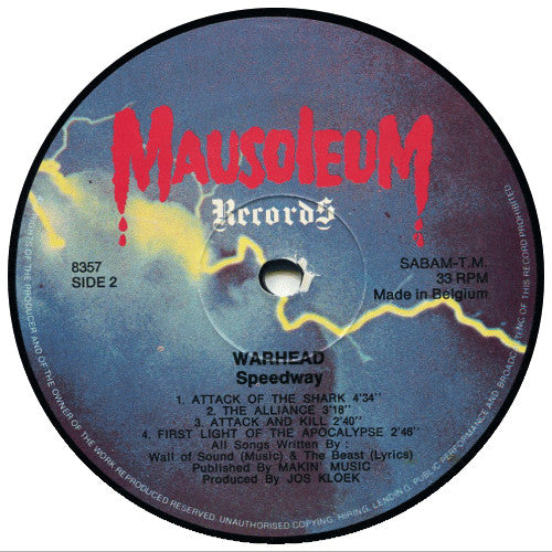 Warhead (10) : Speedway (LP, Album)