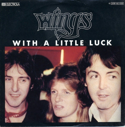 Wings (2) : With A Little Luck (7", Single)