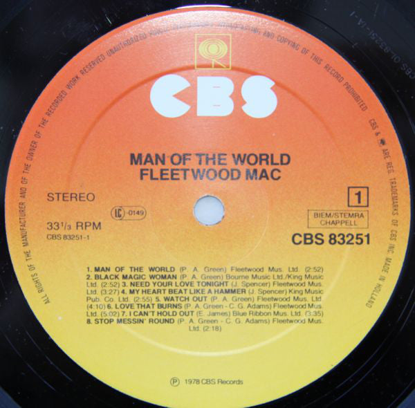 Fleetwood Mac : Man Of The World (LP, Comp)