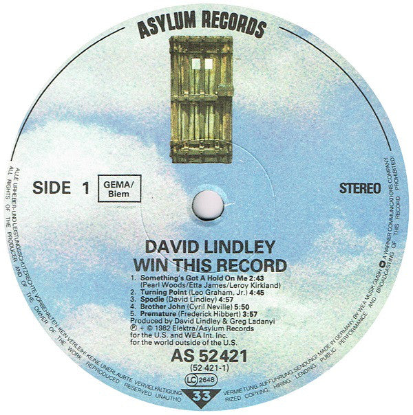 David Lindley And El Rayo-X : Win This Record! (LP, Album)