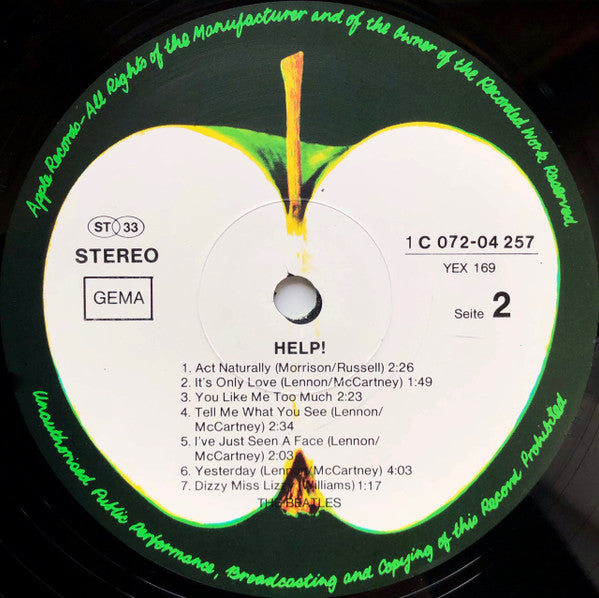 The Beatles : Help! (LP, Album, RE)