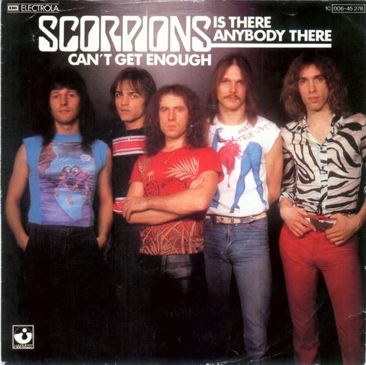 Scorpions : Is There Anybody There / Can't Get Enough (7", Single)