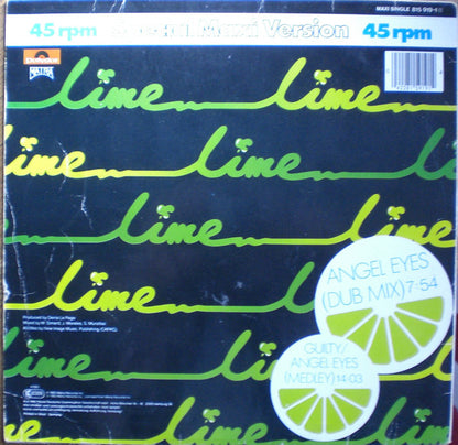 Lime (2) : Angel Eyes (Dub Mix) (12", Maxi)