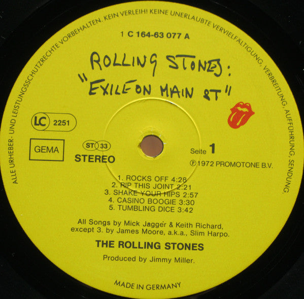 The Rolling Stones : Exile On Main St. (2xLP, Album, RE, Gat)