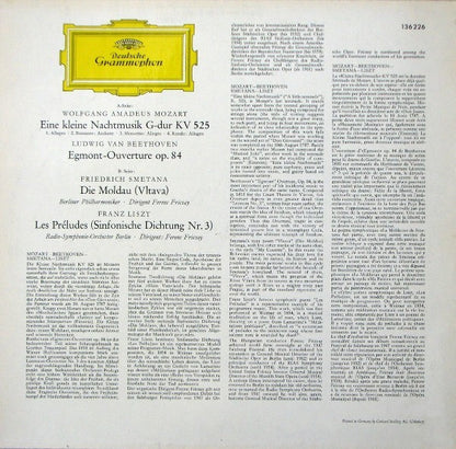 Berliner Philharmoniker · Radio-Symphonie-Orchester Berlin · Ferenc Fricsay : Eine Kleine Nachtmusik · Egmont-Ouverture · Die Moldau (Vltava) · Les Preludes (LP, RE)