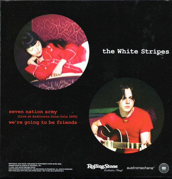 The White Stripes : We're Going To Be Friends / Seven Nation Army (Live At Auditorio Coca-Cola 2005) (7", Single, S/Edition)