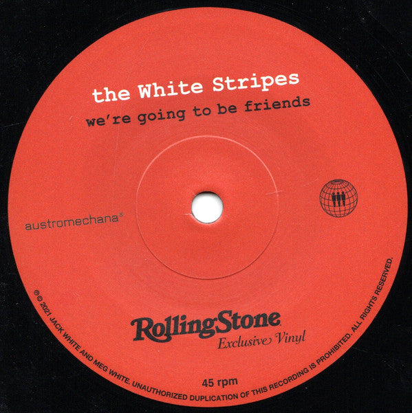 The White Stripes : We're Going To Be Friends / Seven Nation Army (Live At Auditorio Coca-Cola 2005) (7", Single, S/Edition)