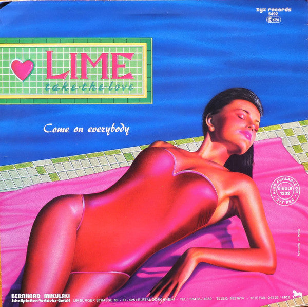 Lime (2) : Take The Love / Come On Everybody (12")