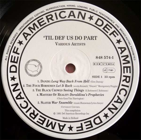 Various : Til Def Us Do Part (LP, Comp, Whi)