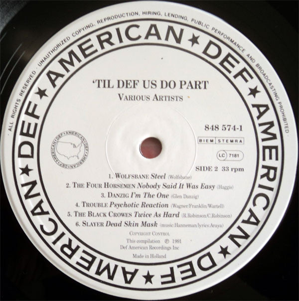 Various : Til Def Us Do Part (LP, Comp, Whi)