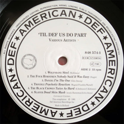 Various : Til Def Us Do Part (LP, Comp, Whi)