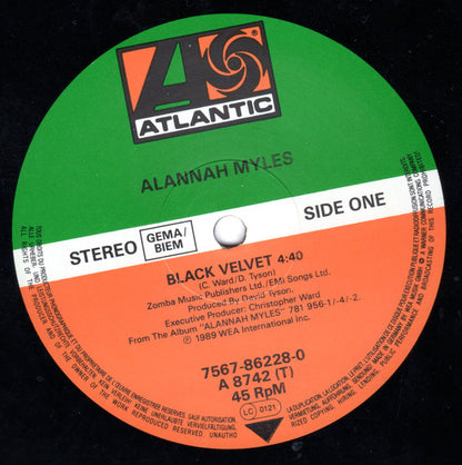 Alannah Myles : Black Velvet (12")