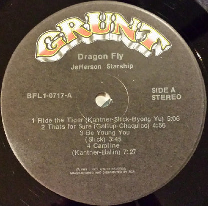 Jefferson Starship : Dragon Fly (LP, Album, Ind)