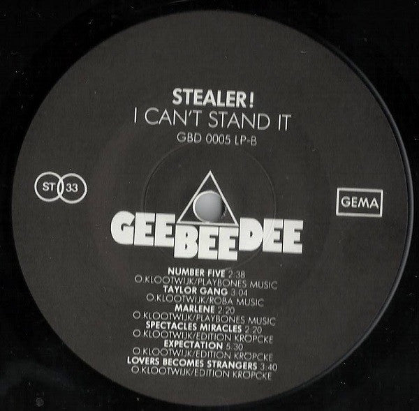 Stealer!* : I Can't Stand It (LP, Album)