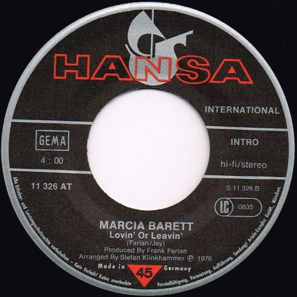 Marcia Barrett : Take The Heat Off Me (7", Single)