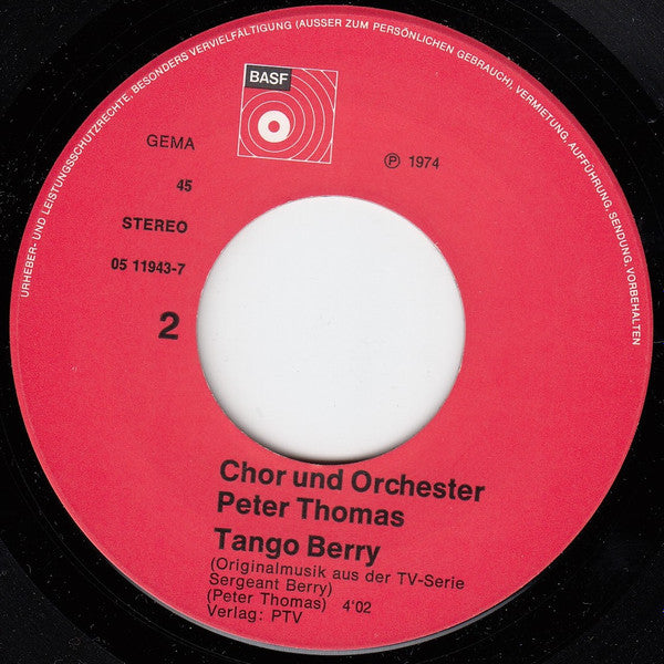 Chor & Orchester Peter Thomas : Sergeant Berry (7", Single)