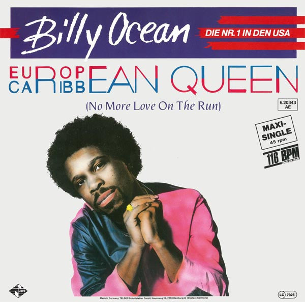 Billy Ocean : European Queen (No More Love On The Run) (12", Maxi, Ora)