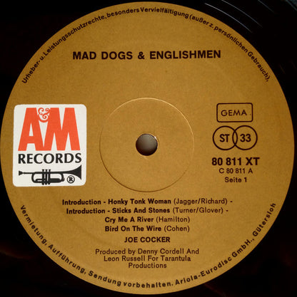 Joe Cocker : Mad Dogs & Englishmen (2xLP, Album, Fol)