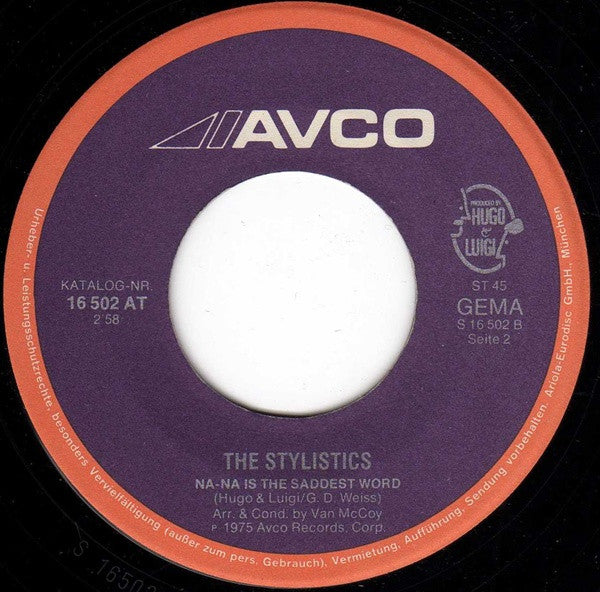 The Stylistics : Funky Weekend (7", Single)