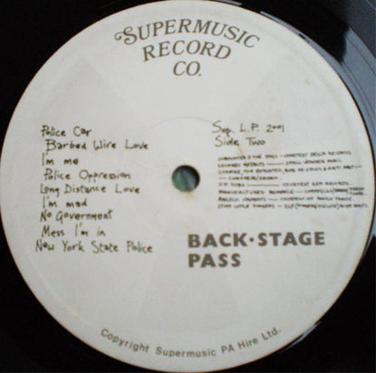 Various : Back-Stage Pass (LP, Comp)