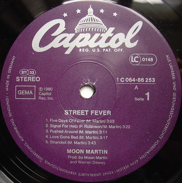 Moon Martin : Street Fever (LP, Album)